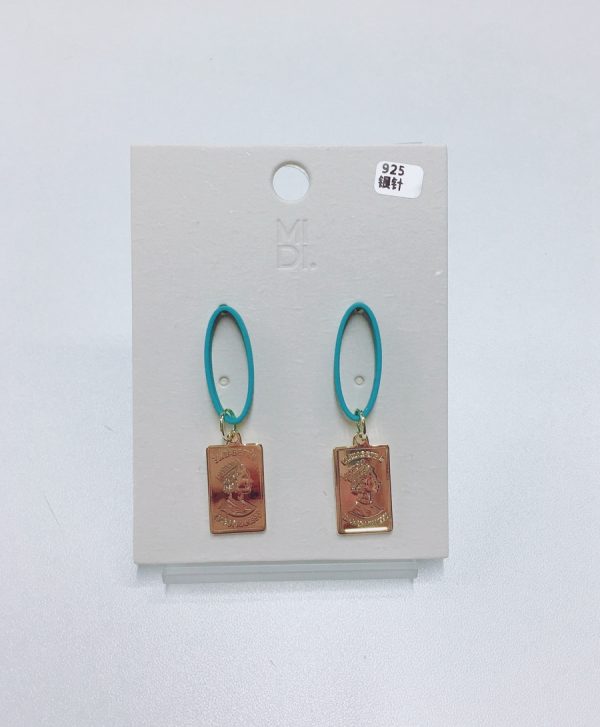 Blue fashionable earrings - Image 7