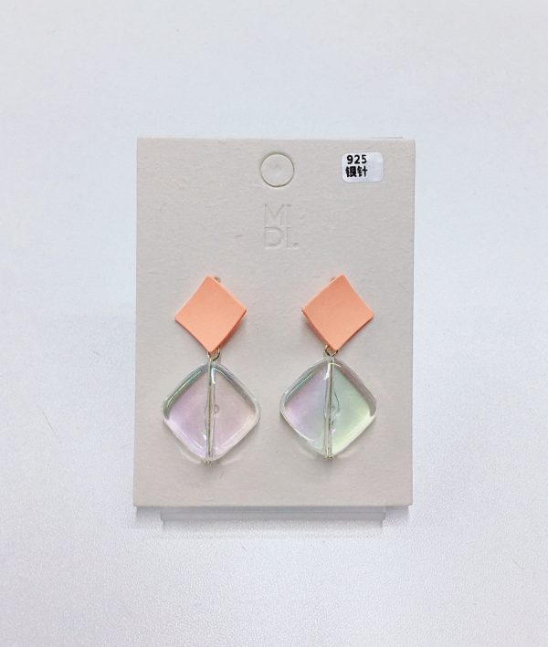 Orange fashionable earrings