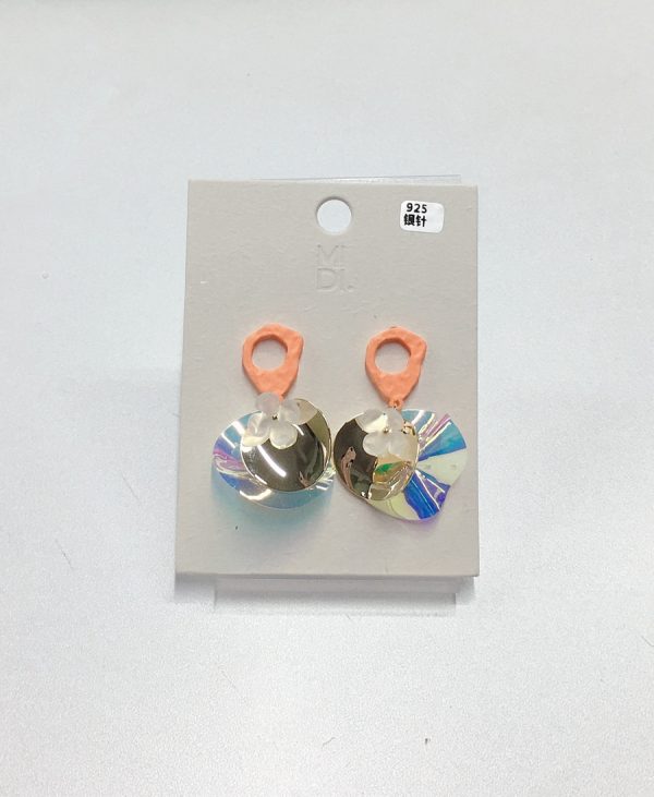 Orange fashionable earrings - Image 6