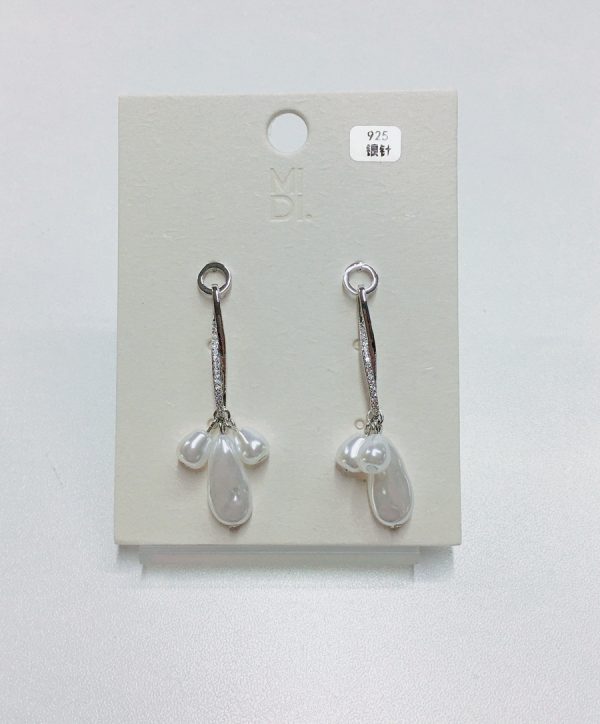 Ականջօղ - Internet celebrity vintage pearl earrings\Mixed